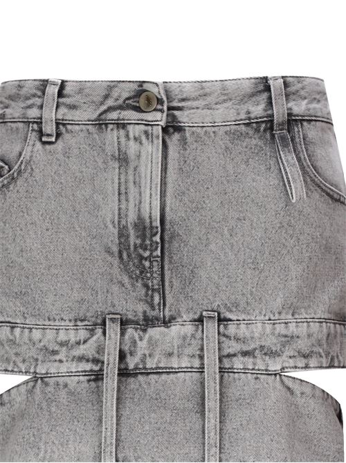 denim lavato di cotone grigio chiaro THE ATTICO | 241WCS198D070607